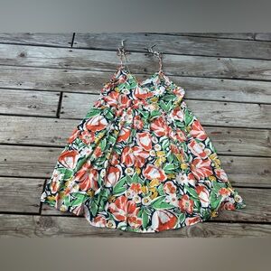 Patrons of Peace Rayon Floral Babydoll Dress, Size M